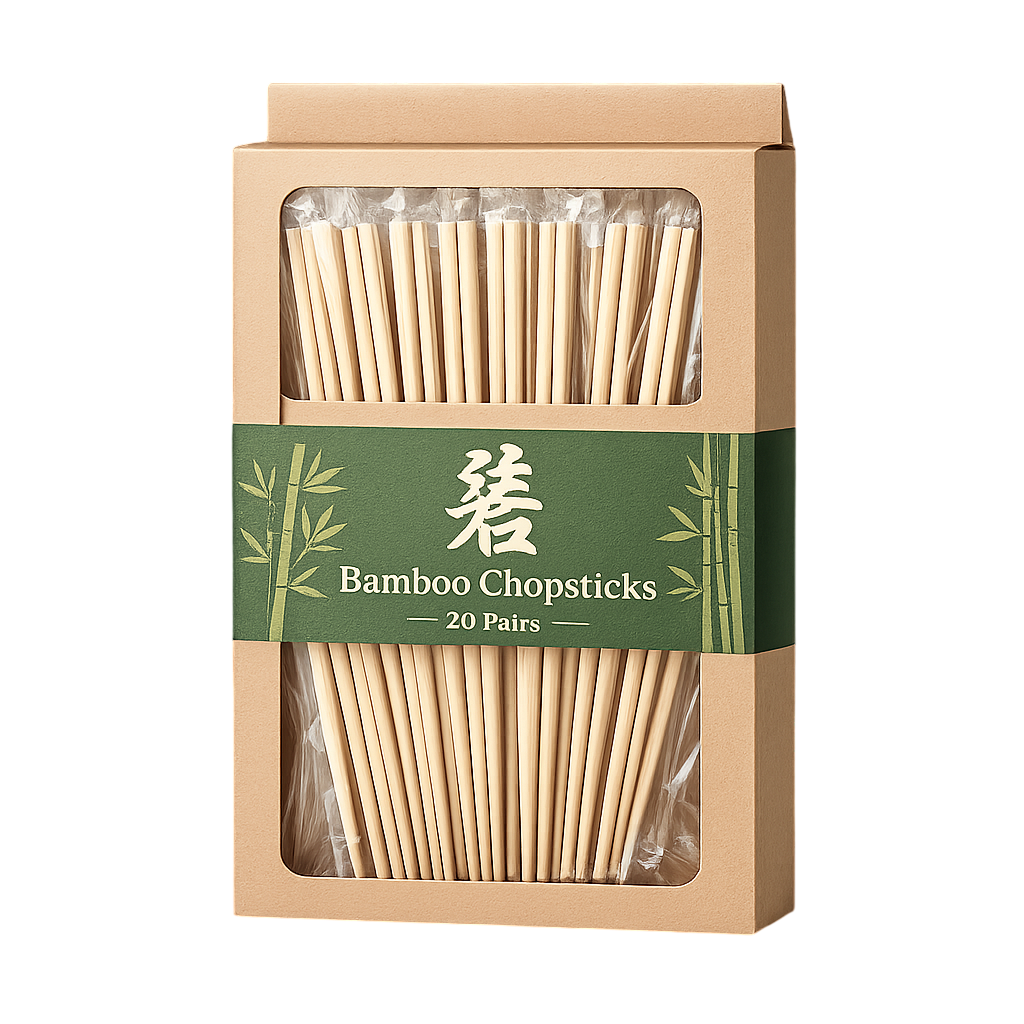10 Ζευγάρια Chopsticks Μπαμπού