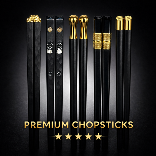 5x Premium Reusable Chopsticks